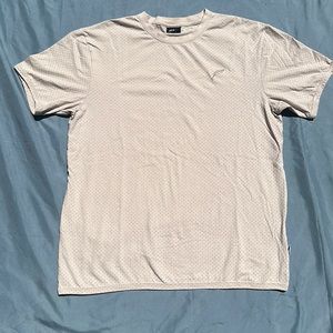 Publish Dot tee mid weight 100% cotton embroidered logo beige w/ black dots L